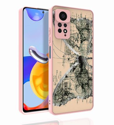 Xiaomi Redmi Note 11 Pro 5G Kılıf Desenli Kamera Korumalı Parlak Zore Nora Kapak