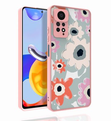 Xiaomi Redmi Note 11 Pro 5G Kılıf Desenli Kamera Korumalı Parlak Zore Nora Kapak