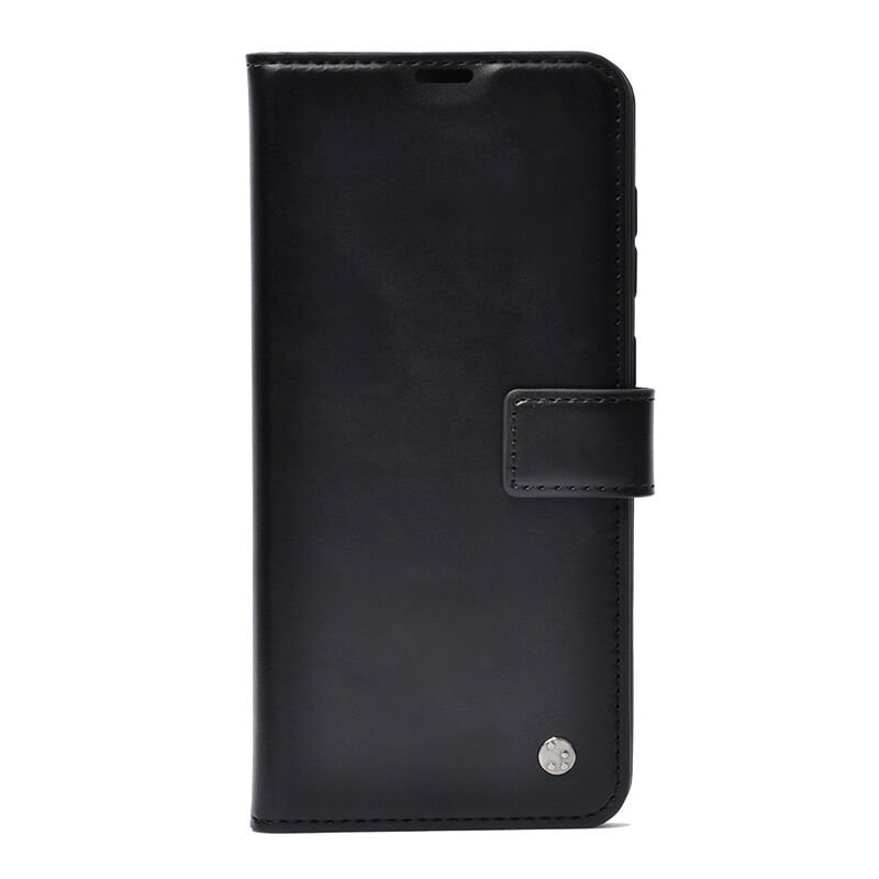 Xiaomi Redmi Note 14 Pro 4G Kılıf Zore Kar Deluxe Kapaklı Kılıf Siyah