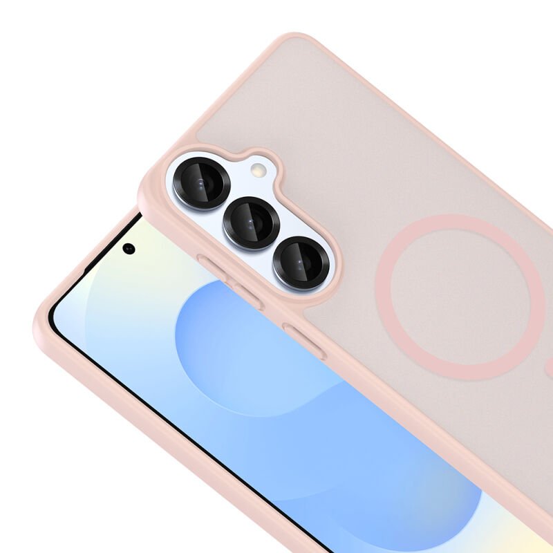 Galaxy S26 Kılıf M-safe Şarj Özellikli Zore Babet Kapak Pembe