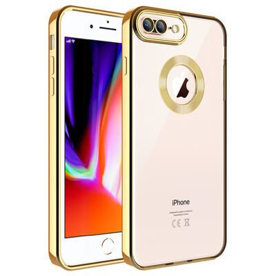Apple iPhone 7 Plus Kılıf Kamera Korumalı Logo Gösteren Zore Omega Kapak
