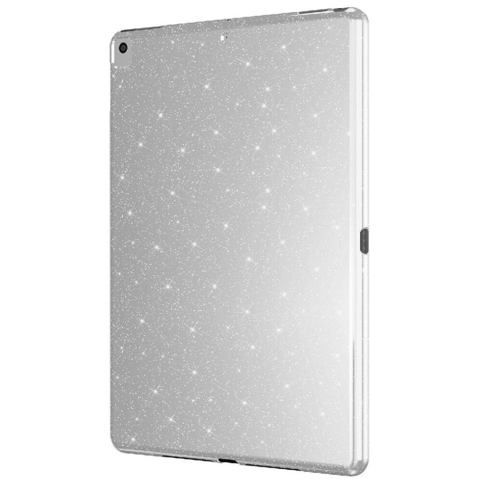 Apple iPad Pro 10.5 (7 Nesil) Simli Parlak Görünümlü Zore Tablet Koton Kılıf Gümüş