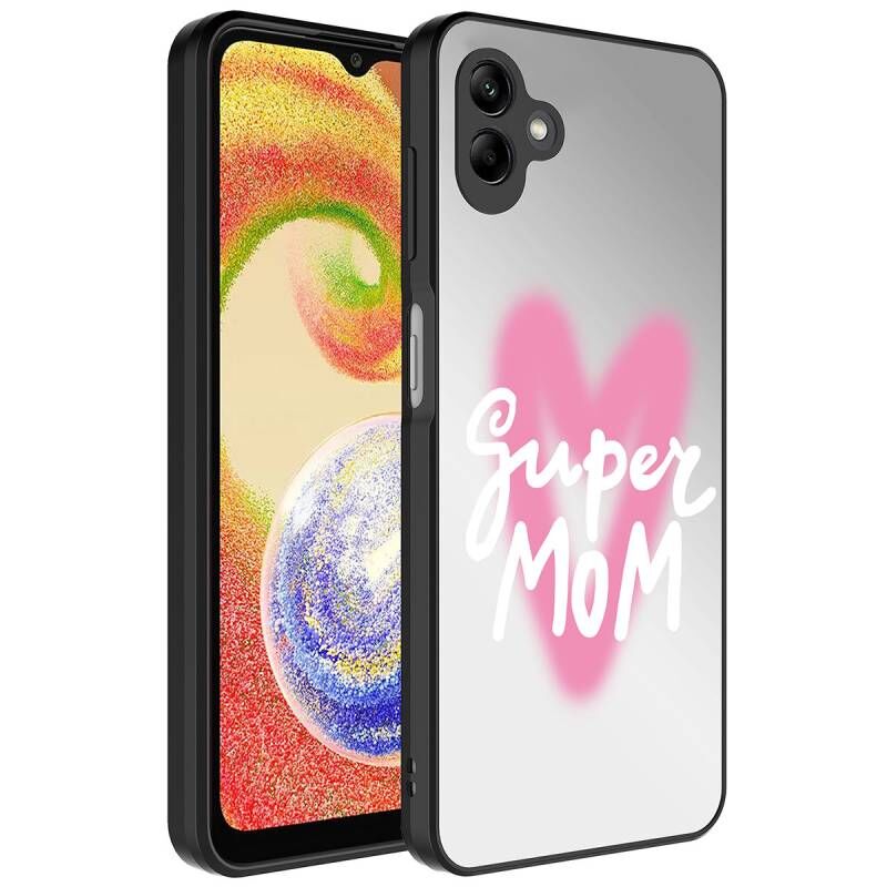 Galaxy A04 Kılıf Aynalı Desenli Kamera Korumalı Parlak Zore Mirror Kapak