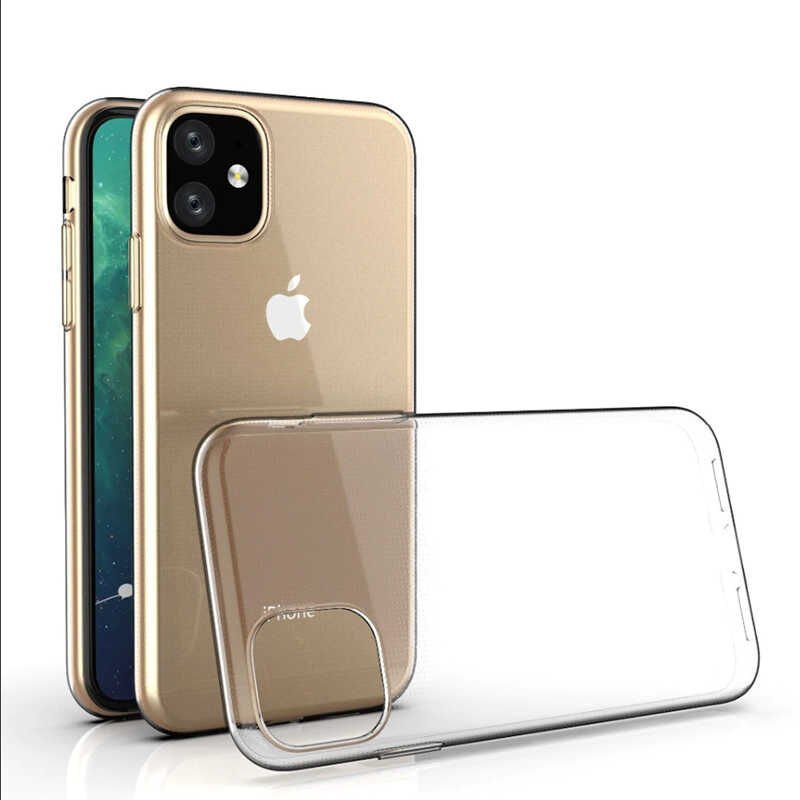 Apple iPhone 11 Kılıf Zore Süper Silikon Kapak Renksiz