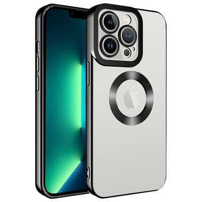 Apple iPhone 14 Pro Max Kılıf Kamera Korumalı Logo Gösteren Zore Omega Kapak