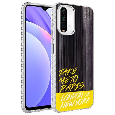 Xiaomi Redmi Note 10 Kılıf Airbag Kenarlı Renkli Desenli Silikon Zore Elegans Kapak