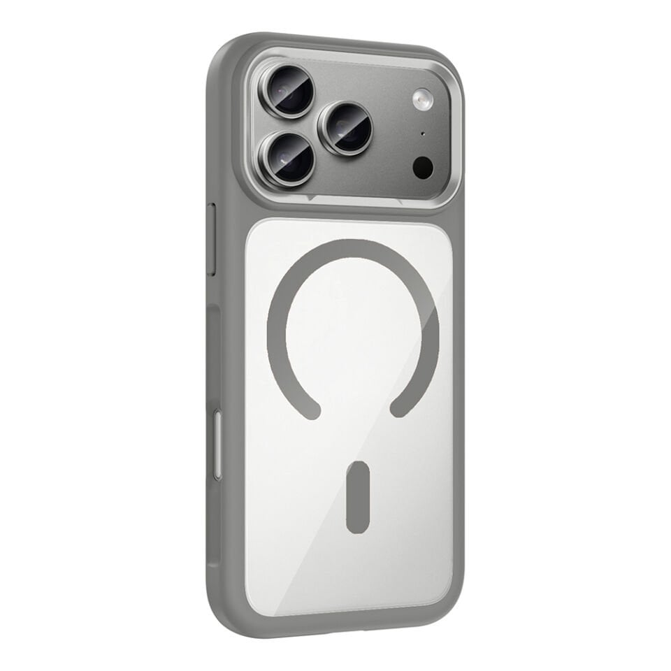 Apple iPhone 17 Pro Max Kılıf M-Safe Şarj Özellikli Metal Kamera Çerçeveli Zore Tiko Kapak