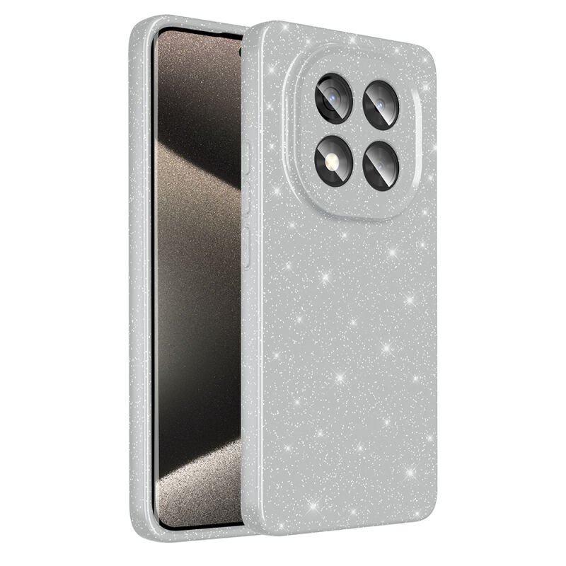 Xiaomi Redmi Note 14 Pro Plus Kılıf Kamera Korumalı Simli Lüks Zore Koton Kapak