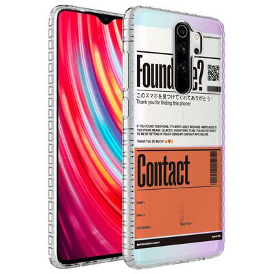 Xiaomi Redmi Note 8 Pro Kılıf Airbag Kenarlı Renkli Desenli Silikon Zore Elegans Kapak