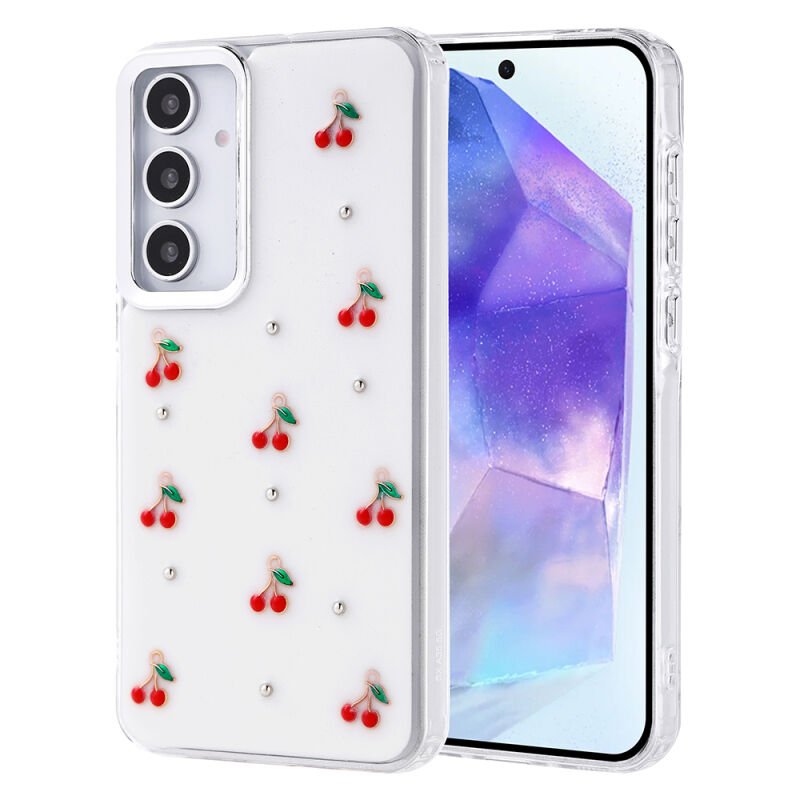 Galaxy A35 Kılıf Airbag Tasarımlı Simli Şeffaf Zore Kutup Kapak