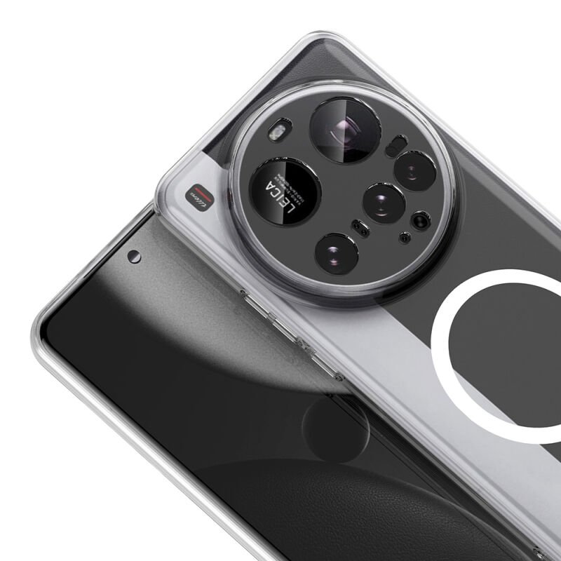 Xiaomi 15 Ultra Kamera Korumalı M-Safe Şarj Özellikli Şeffaf Zore London Sert PC Kapak