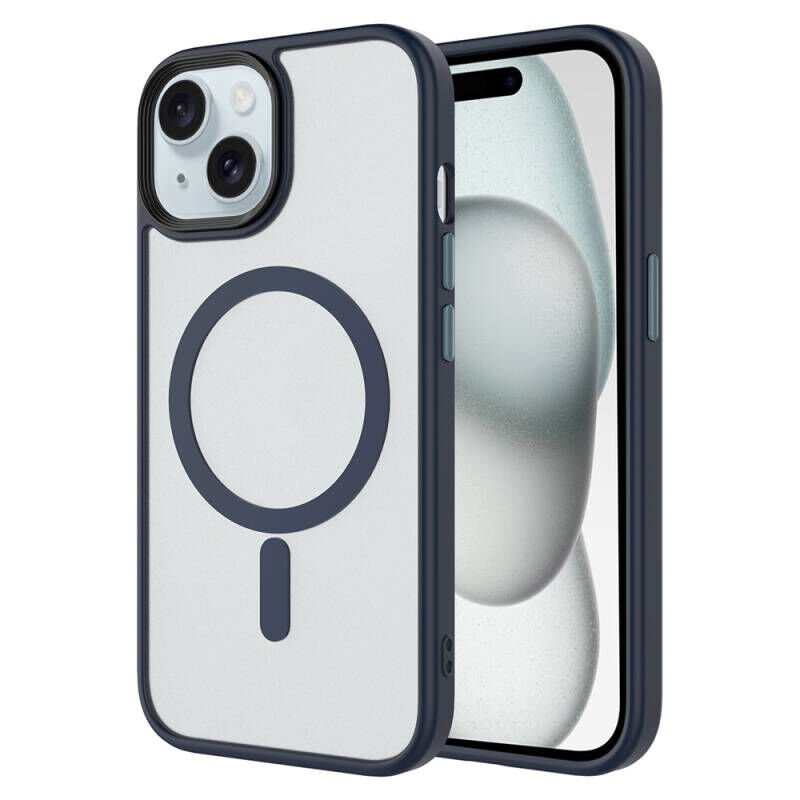 Apple iPhone 14 Pro Kılıf Mat Arka Yüzey Wireless Şarj Özellikli Zore Flet Magsafe Kapak