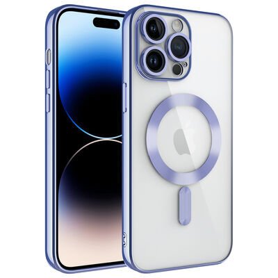 Apple iPhone 14 Pro Kılıf Kamera Korumalı M-safe Wireless Şarj Özellikli Zore Demre Kapak