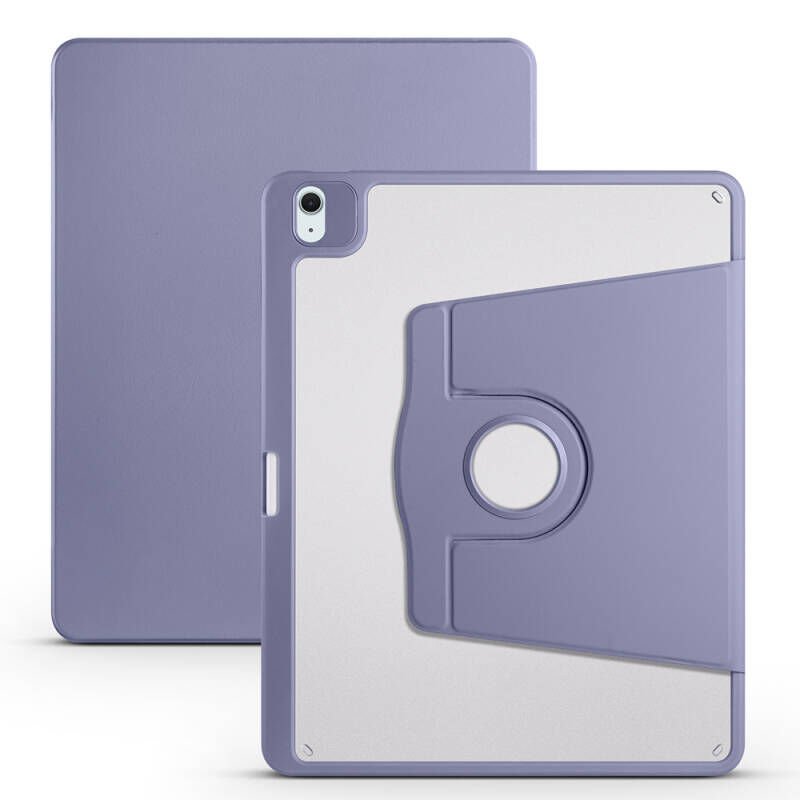 Apple iPad Air 13 2024 Kılıf Zore Termik Kalem Bölmeli Dönebilen Standlı Kılıf