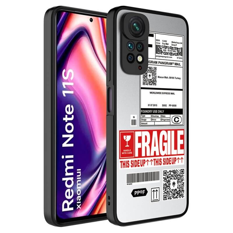 Xiaomi Redmi Note 11S Global Kılıf Aynalı Desenli Kamera Korumalı Parlak Zore Mirror Kapak