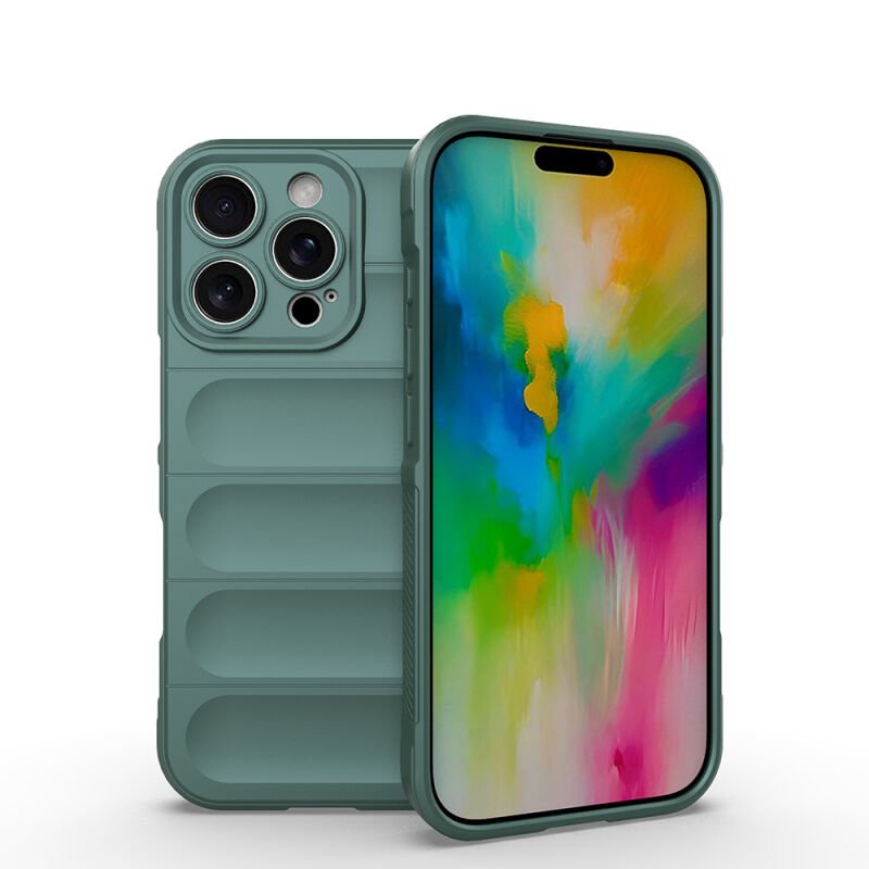 Apple iPhone 16 Pro Max Kılıf Esnek TPU Oyuklu Arka Yüzey Tasarımlı Zore Etnik Silikon Kapak