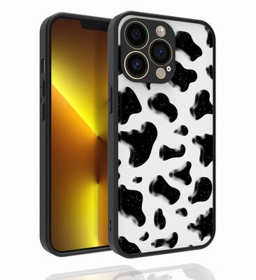 Apple iPhone 13 Pro Max Kılıf Desenli Kamera Korumalı Parlak Zore Nora Kapak