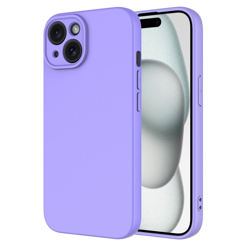 Apple iPhone 15 Kılıf Zore Mara Lansman Kapak Lila