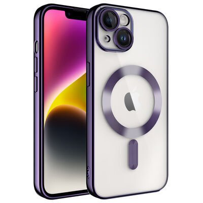 Apple iPhone 14 Plus Kılıf Kamera Korumalı Magsafe Wireless Şarj Özellikli Zore Demre Kapak
