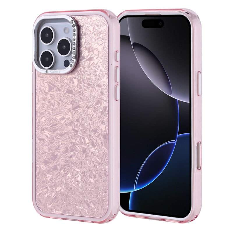 Apple iPhone 16 Pro Max Kılıf Taşlı Tasarımlı Zore Kapi Kapak