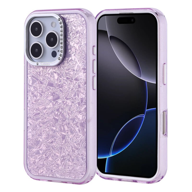 Apple iPhone 16 Pro Kılıf Taşlı Tasarım Zore Kapi Kapak