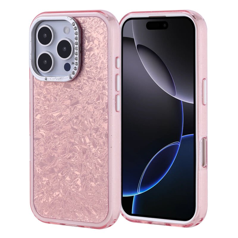 Apple iPhone 16 Pro Kılıf Taşlı Tasarım Zore Kapi Kapak